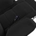 Poltrona do Papai Reclinável Pietra Controle Power Elétrico USB FH9 PU Preto - Mpozenato