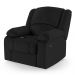 Poltrona do Papai Reclinável Pietra Controle Power Elétrico USB FH9 PU Preto - Mpozenato