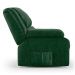 Poltrona do Papai Reclinável Pietra Controle Power Elétrico USB FH9 PU Verde Musgo - Mpozenato