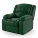 Poltrona do Papai Reclinável Pietra Controle Power Elétrico USB FH9 PU Verde Musgo - Mpozenato