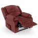 Poltrona do Papai Reclinável Pietra Controle Power Elétrico USB FH9 PU Vermelho - Mpozenato