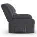 Poltrona do Papai Reclinável Pietra Controle Power Elétrico USB FH9 Veludo Cinza - Mpozenato