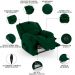 Poltrona do Papai Reclinável Pietra Controle Power Elétrico USB FH9 Veludo Verde - Mpozenato
