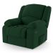 Poltrona do Papai Reclinável Pietra Controle Power Elétrico USB FH9 Veludo Verde - Mpozenato