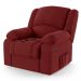 Poltrona do Papai Reclinável Pietra Controle Power Elétrico USB FH9 Veludo Vermelho - Mpozenato