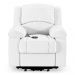 Poltrona do Papai Reclinável Pietra Elevação Lift Elétrico FH9 PU Branco - Mpozenato