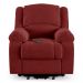 Poltrona do Papai Reclinável Pietra Elevação Lift Elétrico FH9 Veludo Vermelho - Mpozenato