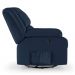 Poltrona do Papai Reclinável Pietra Glider Giratória FH9 PU Azul - Mpozenato