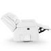 Poltrona do Papai Reclinável Pietra Glider Giratória FH9 PU Branco - Mpozenato