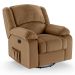 Poltrona do Papai Reclinável Pietra Glider Giratória FH9 PU Caramelo - Mpozenato
