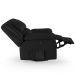Poltrona do Papai Reclinável Pietra Glider Giratória FH9 PU Preto - Mpozenato