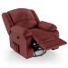 Poltrona do Papai Reclinável Pietra Glider Giratória FH9 PU Vermelho - Mpozenato