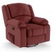 Poltrona do Papai Reclinável Pietra Glider Giratória FH9 PU Vermelho - Mpozenato