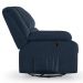 Poltrona do Papai Reclinável Pietra Glider Giratória FH9 Veludo Azul - Mpozenato