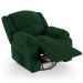 Poltrona do Papai Reclinável Pietra Glider Giratória FH9 Veludo Verde - Mpozenato
