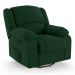 Poltrona do Papai Reclinável Pietra Glider Giratória FH9 Veludo Verde - Mpozenato