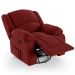 Poltrona do Papai Reclinável Pietra Glider Giratória FH9 Veludo Vermelho - Mpozenato