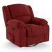Poltrona do Papai Reclinável Pietra Glider Giratória FH9 Veludo Vermelho - Mpozenato