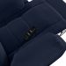 Poltrona do Papai Reclinável Pietra Glider Giratória Massagem FH9 PU Azul - Mpozenato