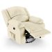 Poltrona do Papai Reclinável Pietra Glider Giratória USB FH9 PU Bege - Mpozenato