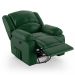 Poltrona do Papai Reclinável Pietra Glider Giratória USB FH9 PU Verde Musgo - Mpozenato