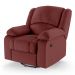 Poltrona do Papai Reclinável Pietra Glider Giratória USB FH9 PU Vermelho - Mpozenato
