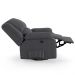 Poltrona do Papai Reclinável Pietra Glider Giratória USB FH9 Veludo Cinza - Mpozenato