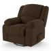 Poltrona do Papai Reclinável Pietra Glider Giratória USB FH9 Veludo Marrom - Mpozenato