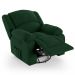 Poltrona do Papai Reclinável Pietra Glider Giratória USB FH9 Veludo Verde - Mpozenato