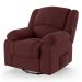 Poltrona do Papai Reclinável Pietra Glider Giratória USB FH9 Veludo Vinho - Mpozenato