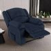 Poltrona do Papai Reclinável Pietra Power Elétrica FH9 PU Azul - Mpozenato