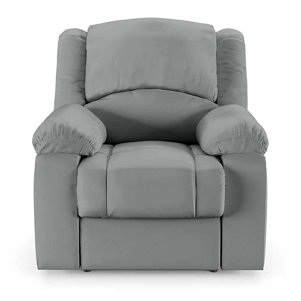 Poltrona do Papai Reclinável Pietra Power Elétrica FH9 PU Cinza - Mpozenato