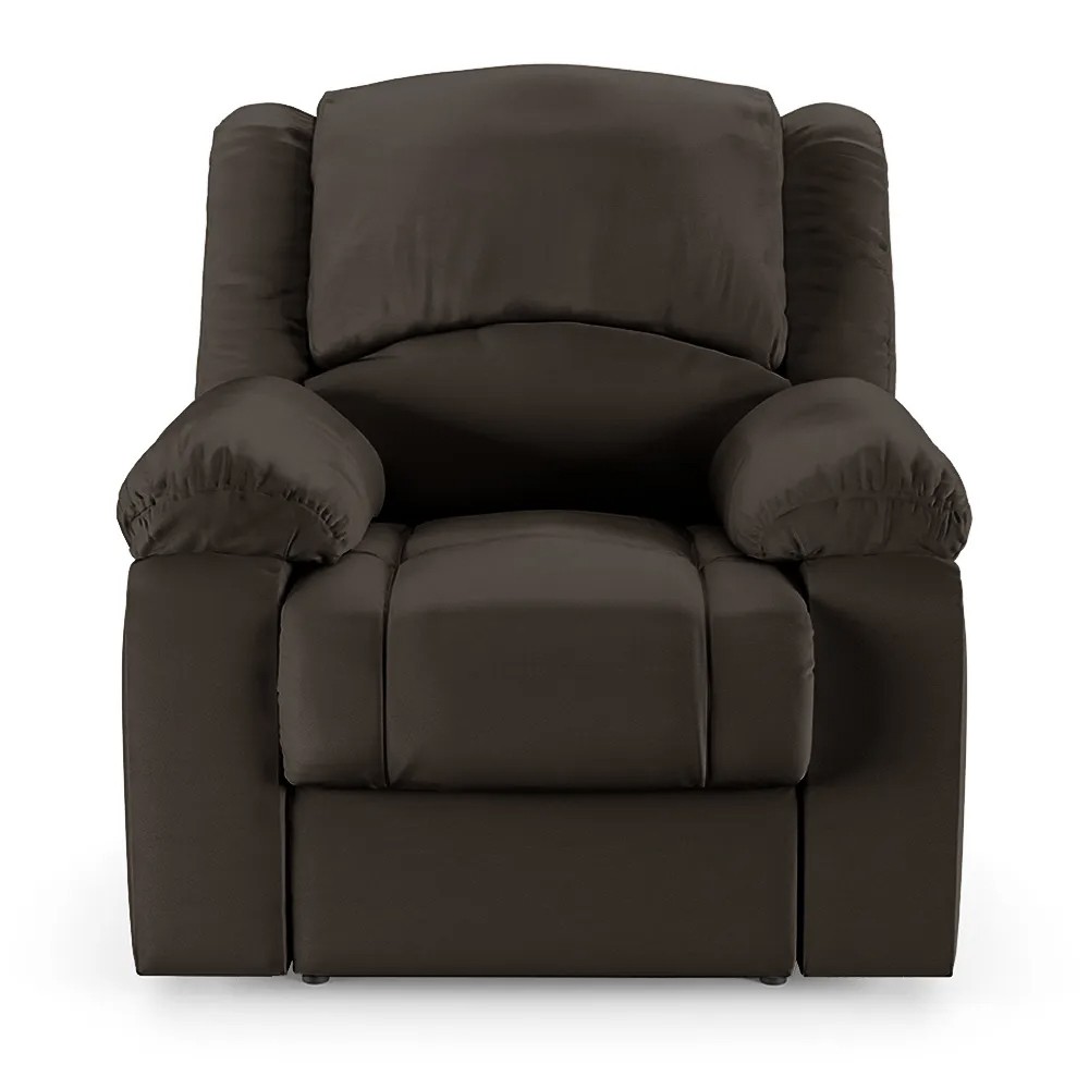 Poltrona do Papai Reclinável Pietra Power Elétrica FH9 PU Marrom - Mpozenato