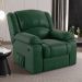 Poltrona do Papai Reclinável Pietra Power Elétrica FH9 PU Verde Musgo - Mpozenato