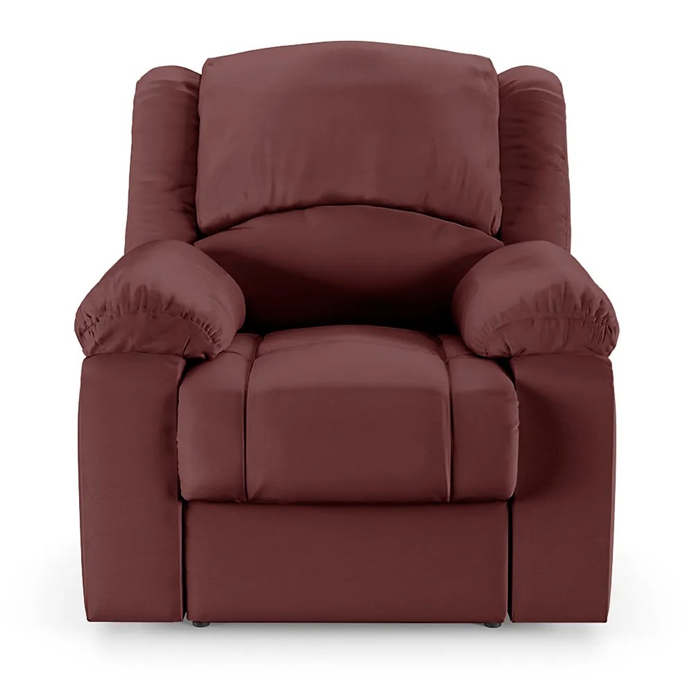 Poltrona do Papai Reclinável Pietra Power Elétrica FH9 PU Vermelho - Mpozenato