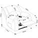 Poltrona do Papai Reclinável Pietra Power Elétrica Massagem FH9 PU Branco - Mpozenato