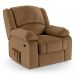 Poltrona do Papai Reclinável Pietra Power Elétrica Massagem FH9 PU Caramelo - Mpozenato