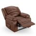 Poltrona do Papai Reclinável Pietra Power Elétrica Massagem FH9 PU Marrom Brilho - Mpozenato
