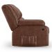 Poltrona do Papai Reclinável Pietra Power Elétrica Massagem FH9 PU Marrom Brilho - Mpozenato