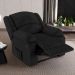 Poltrona do Papai Reclinável Pietra Power Elétrica Massagem FH9 PU Preto - Mpozenato