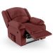 Poltrona do Papai Reclinável Pietra Power Elétrica Massagem FH9 PU Vermelho - Mpozenato