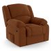 Poltrona do Papai Reclinável Pietra Power Elétrica Massagem FH9 Veludo Terracota - Mpozenato