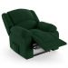 Poltrona do Papai Reclinável Pietra Power Elétrica Massagem FH9 Veludo Verde - Mpozenato