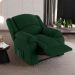 Poltrona do Papai Reclinável Pietra Power Elétrica Massagem FH9 Veludo Verde - Mpozenato