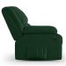 Poltrona do Papai Reclinável Pietra Power Elétrica Massagem FH9 Veludo Verde - Mpozenato