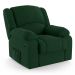 Poltrona do Papai Reclinável Pietra Power Elétrica Massagem FH9 Veludo Verde - Mpozenato