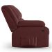 Poltrona do Papai Reclinável Pietra Power Elétrica Massagem FH9 Veludo Vinho - Mpozenato