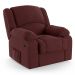 Poltrona do Papai Reclinável Pietra Power Elétrica Massagem FH9 Veludo Vinho - Mpozenato