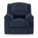 Poltrona do Papai Reclinável Pietra Power Elétrica USB FH9 PU Azul - Mpozenato