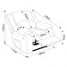 Poltrona do Papai Reclinável Pietra Power Elétrica USB FH9 PU Branco - Mpozenato